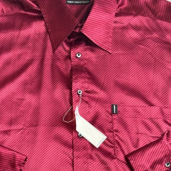 Men's Red Striped Shirt - Picture 1 of 9